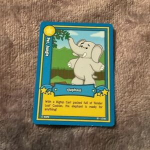Pet Jungle Elephant Card B1 -12/80 WEBKINZ